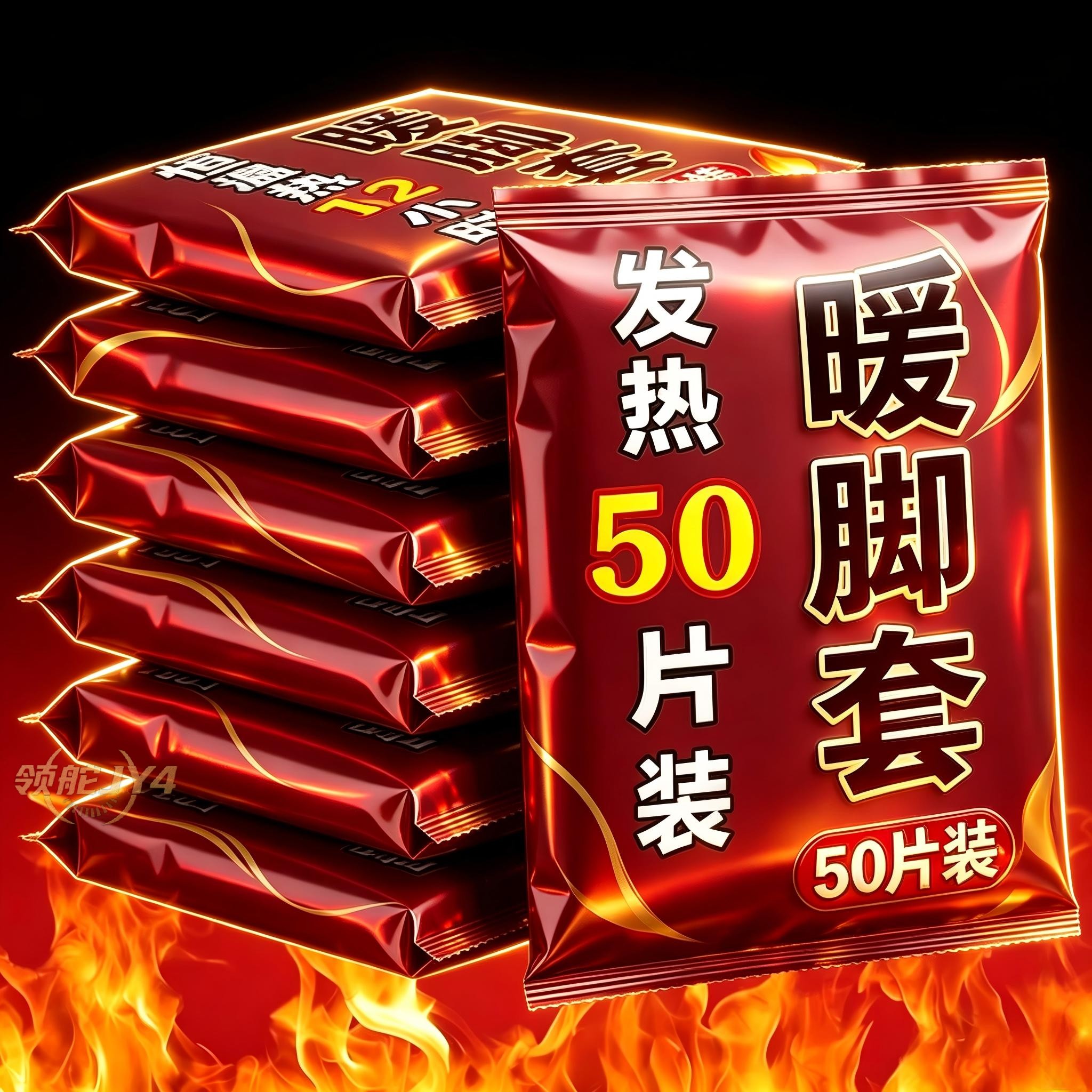 60贴蒸汽自发热穿戴式暖脚套热敷