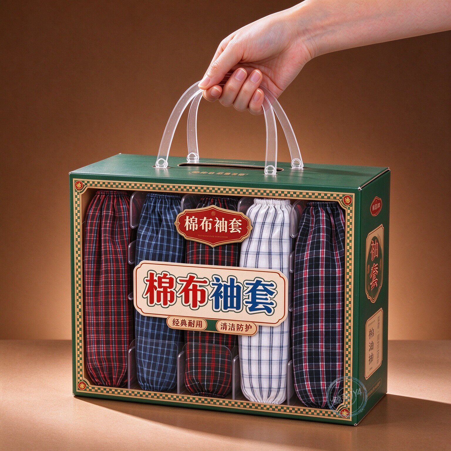 冬季纯棉高档防污防油护袖