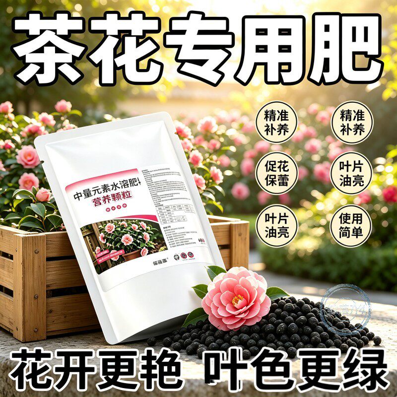 茶花专用花防黄叶掉花苞肥料