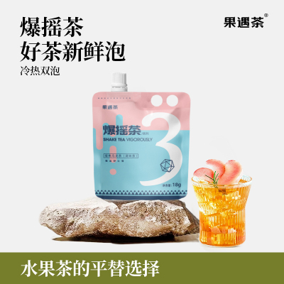 果遇茶爆摇茶蜜桃乌龙茶18g*6袋