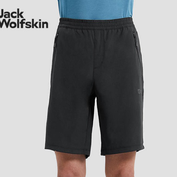 23春夏新款Jack Wolfskin狼爪短裤男户外防泼水透气休闲裤5521133