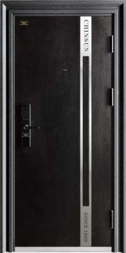 群升卡维意九头全钢双快锁体防盗门