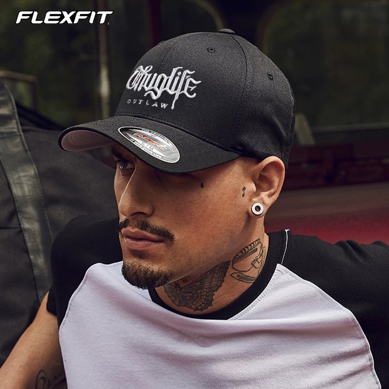 flexfit全封闭弹力棒球帽大头围
