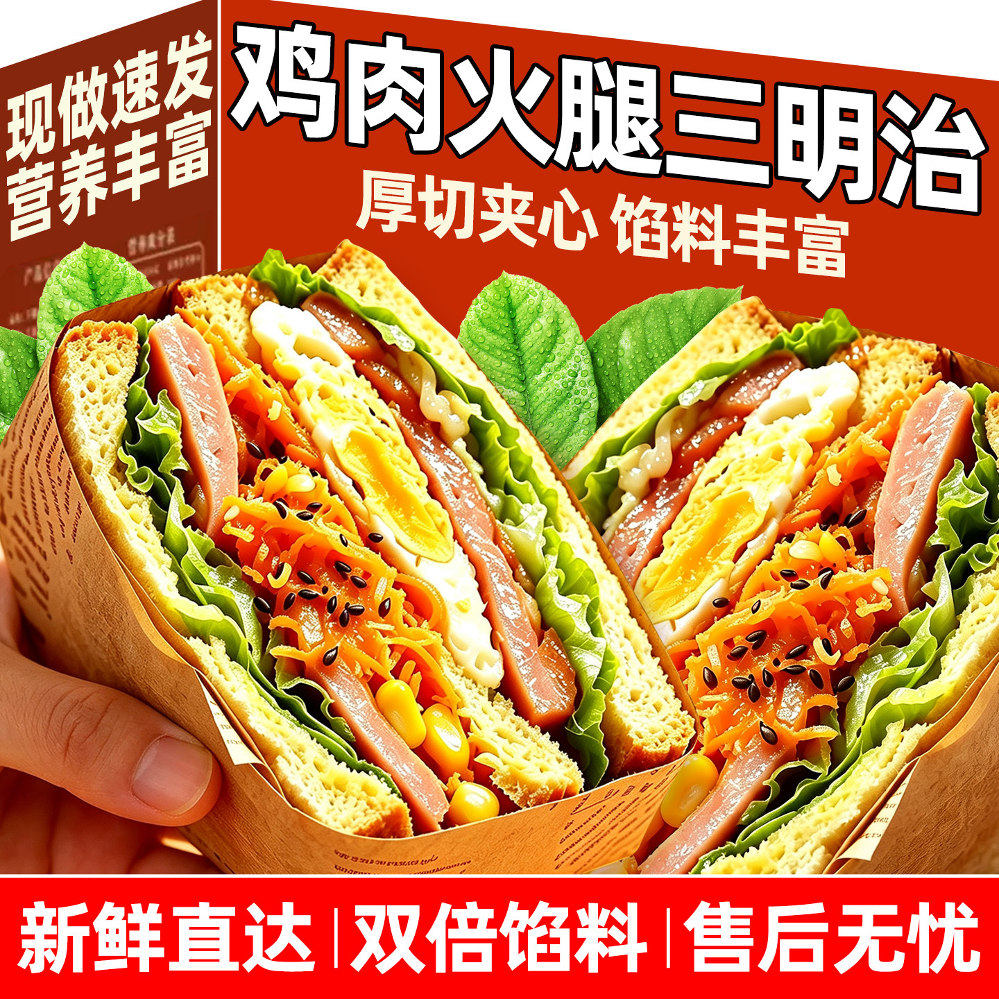 【加倍馅料!厚切三明治!特惠】