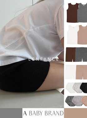 88折■LENFANCE 现货 a  basic brand儿童罗纹背心三角短裤机车裤