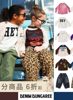 ■D7!LENFANCE现货Denim dungaree25AW日本DD儿童日系T恤开衫长裤