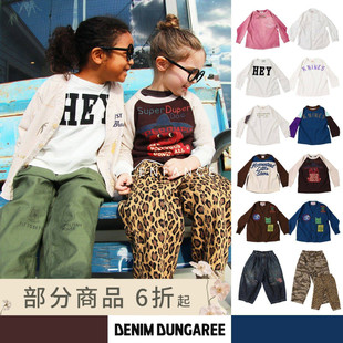 长裤 dungaree25AW日本DD儿童日系T恤开衫 LENFANCE现货Denim ■D7