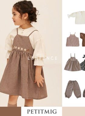6折■LENFANCE 现货 Petitmig 25SS儿童日系吊带连衣裙背带裤长裤