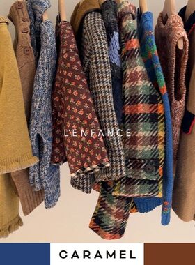 5折■Caramel 折扣合集 儿童保暖复古羊毛毛衣外套大衣围巾连衣裙