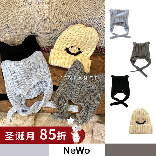 NeWo儿童秋冬保暖针织帽猫耳帽