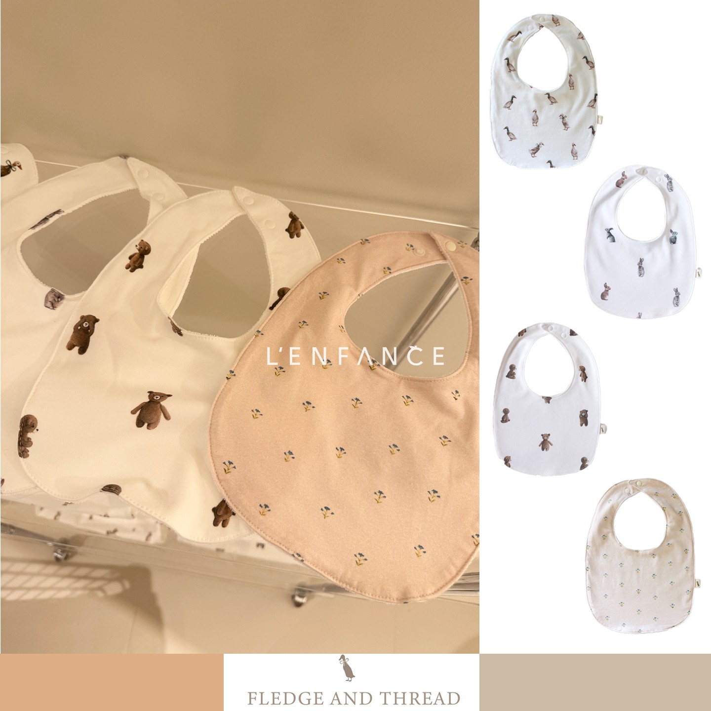 FledgeandThread亲肤口水巾