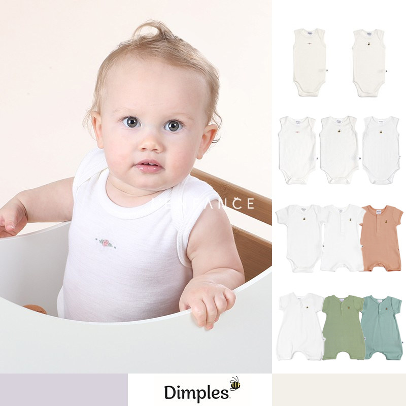 Dimples小蜜蜂短袖包屁连体衣