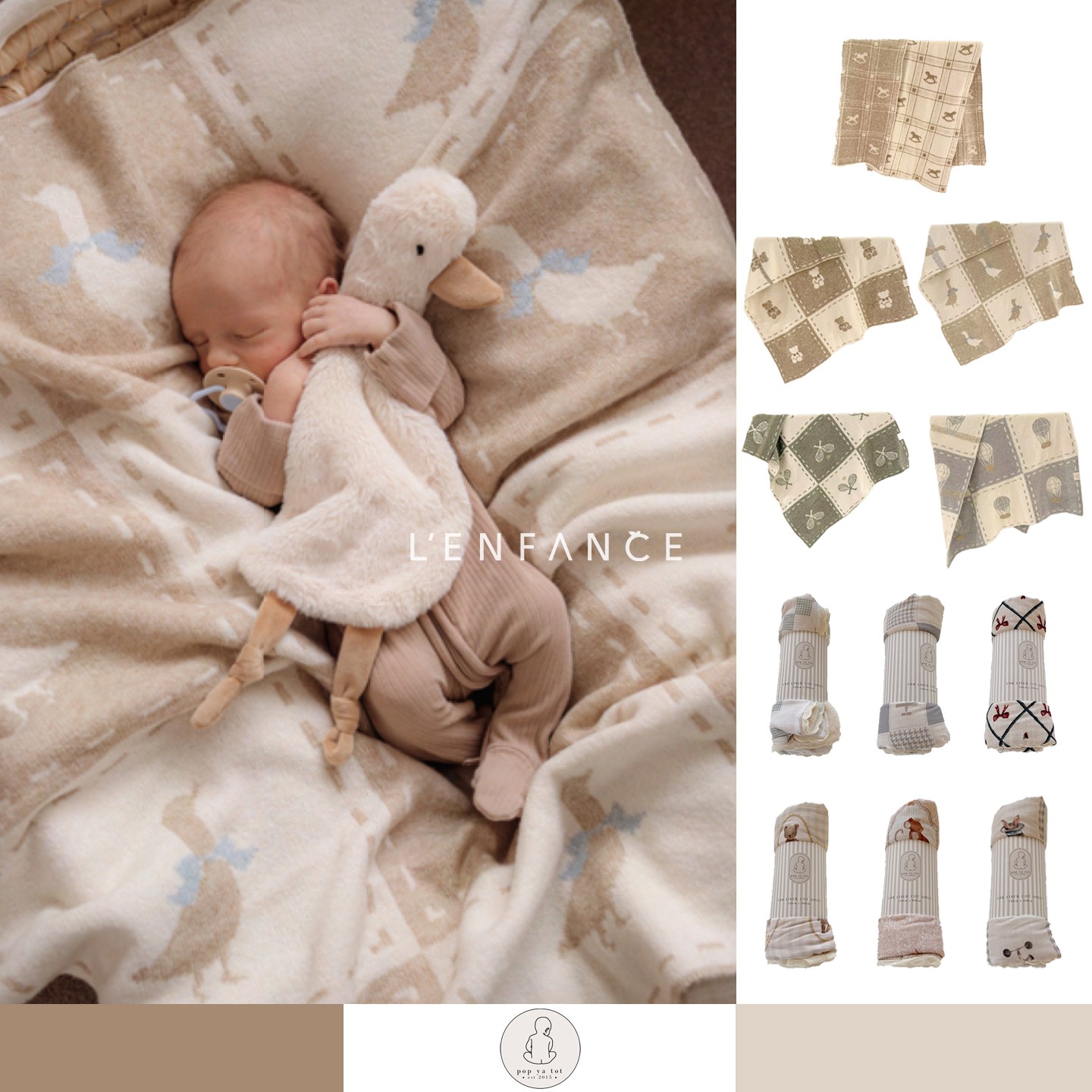 popyatot针织盖毯双面盖被