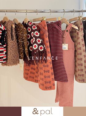 6折■And Pal折扣合集 儿童复古背带裤喇叭裤马甲打底衫连帽斗篷