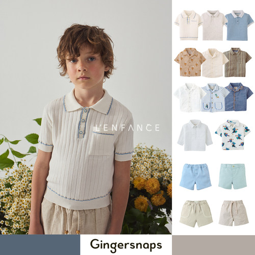 Gingersnaps男宝polo衫衬衫短裤