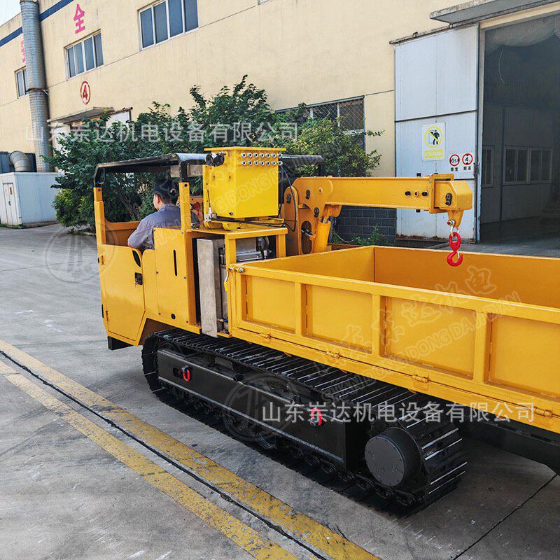 防爆履带运输车 WCL3YY遥控式履带运输车 巷道物料搬运用自卸车斗