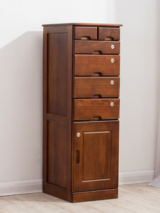 斗柜带锁实木家用简约现代卧室收纳柜抽屉柜客厅七斗置物柜五斗柜