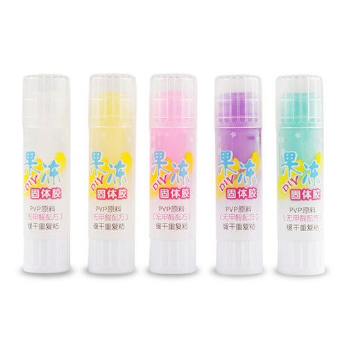 晨光文具 儿童手工小胶棒 8G 果冻固体胶ASG97166彩色粘性好 固体胶粘性DIY果冻学生办公胶棒