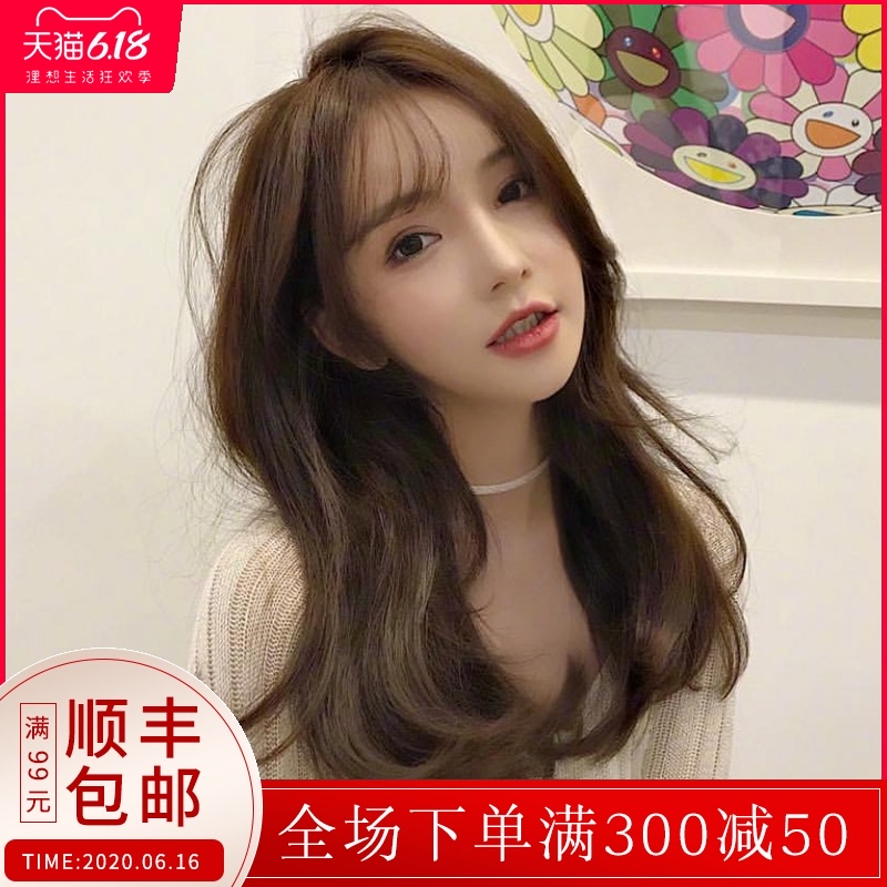 假发女长发自然全头套式网红大波浪长卷发气质短发空气刘海中长发