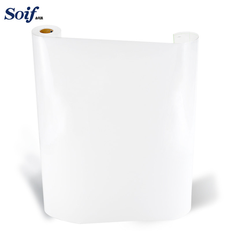 soif亮面纯白色室内翻新贴仿烤漆自粘贴膜进口装饰贴膜家具改色膜