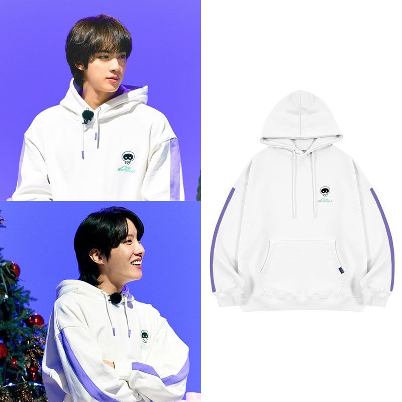 少年团郑号锡金硕珍The Astronaut同款卫衣服印花套头连帽衫自制