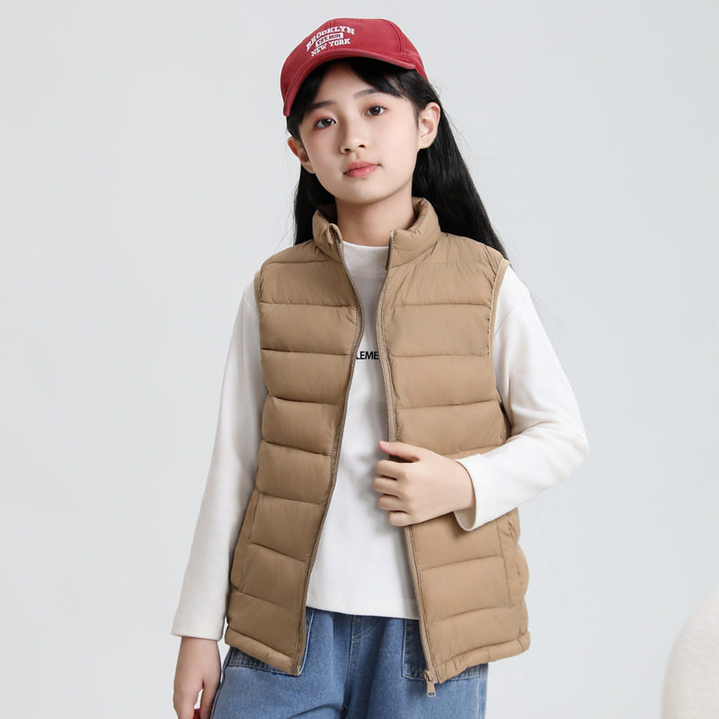 秋冬季儿童轻薄款羽绒棉马甲宝宝男童女童中大童立领坎肩外穿背心,童装/婴儿装/亲子装,马甲,淘宝优惠券,粉丝福利购,淘宝优惠卷