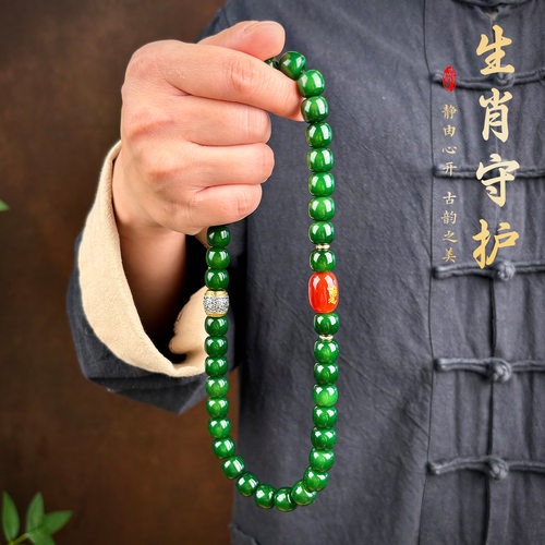 【新品代发】十二生肖菩提双圈手串复古文玩老料盘玩佛珠手持高o2