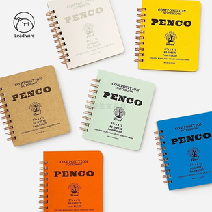 【陈奕迅同款】日本HIGHTIDE PENCO 线圈横线笔记本美式复古潮流