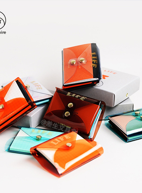 日本Life Scape PVC便签本手账本mini便携可diy本子口袋本