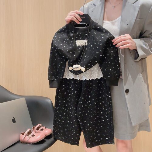 2026春季新款韩版女童宝宝中大童套装秋季衣服儿童卫衣两件套秋款