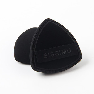 高定黑凤梨三角海绵粉扑粉底液专用双面干湿两用油皮适用XL