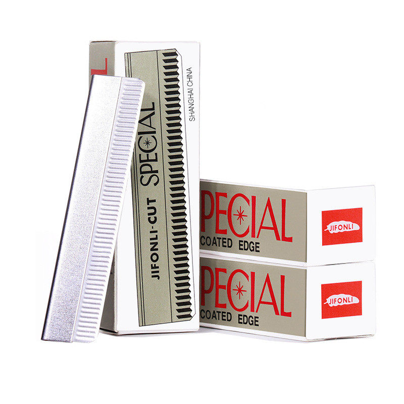 10片装修眉刀片一次性不锈钢波纹刀片化妆师纹绣专用锋利