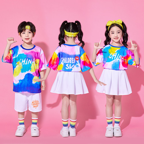 哆啦虎短袖六一儿童演出啦啦队