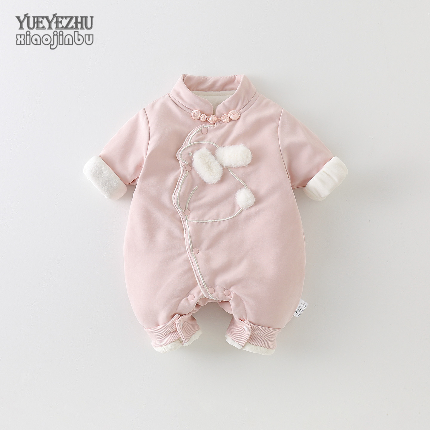 婴幼儿可爱国风兔子哈衣