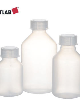 GL45塑料瓶标准口试剂瓶250/500/1000ml广口瓶PP取样瓶VITLAB进口