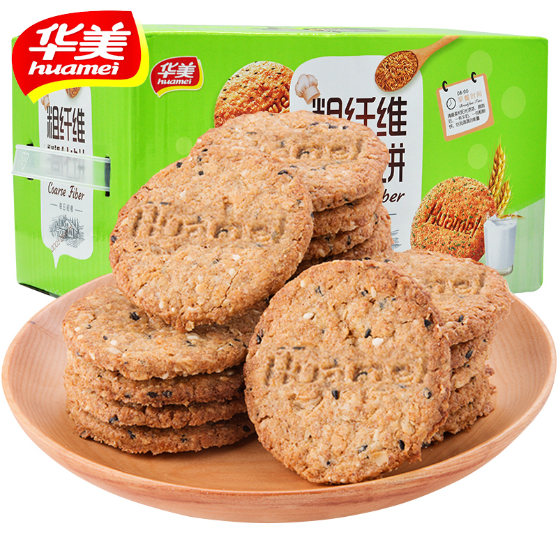 华美1500g整箱早餐杂粮粗粮饼干