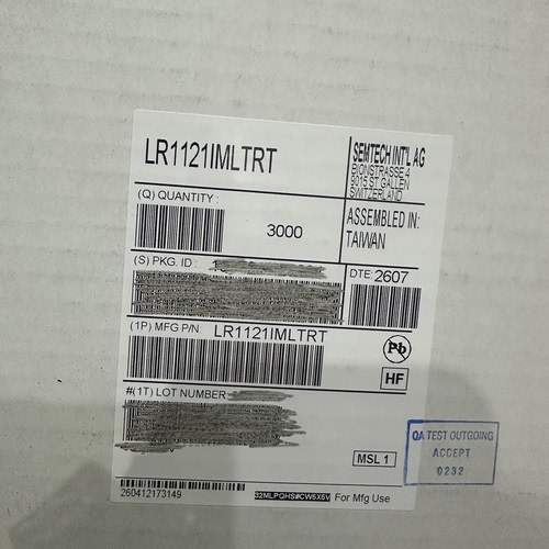 原装现货 LR1121IMLTRT 封装QFN32 低功耗高灵敏度射频收发芯片