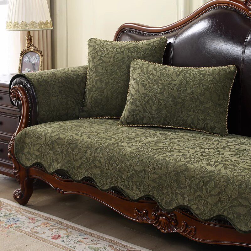 美式复古轻奢沙发垫防滑冬季坐垫欧式高级感沙发套罩现代纯色通用,居家布艺,沙发垫,淘宝优惠券,粉丝福利购,淘宝优惠卷