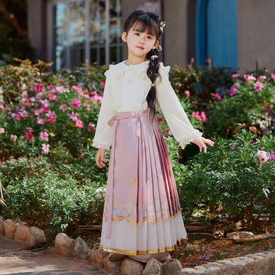 西子问改良汉服马面裙套装中式