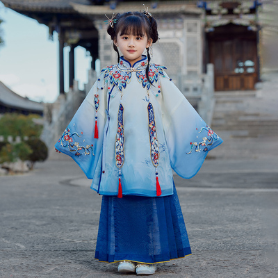 明制改良女童马面裙西子问套装