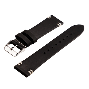 复古手工疯马皮表带代用雪铁纳PH200M C036.407欧米茄超霸329.32