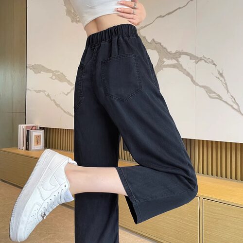 夏季薄款小个子牛仔七分裤女