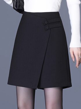 爆款短裙包臀黑色裙裤a字半身裙女裙子短裤半裙2026春秋新款裤裙