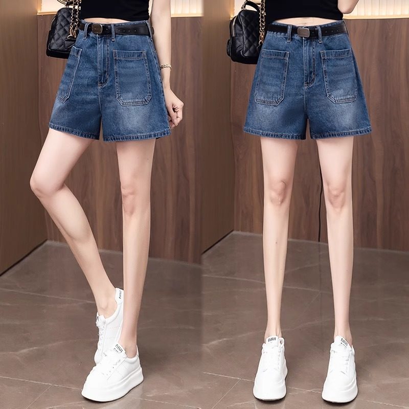 工装牛仔短裤女夏季薄款2025新款设计感高腰外穿宽松a字阔腿热裤,女装/女士精品,牛仔裤,淘宝优惠券,粉丝福利购,淘宝优惠卷