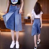 新款 裙裤 女士牛仔短裤 高腰小个子a字直筒宽松大码 裙薄款 2025夏季