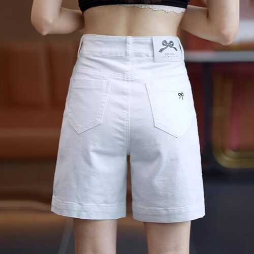 五分牛仔短裤女2026年夏季新款高腰工装薄款休闲a字显瘦直筒中裤
