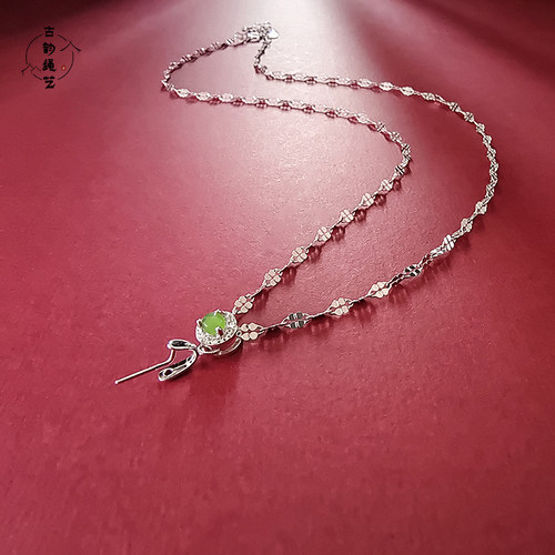 纯银项链吊坠链锁骨链女款专用