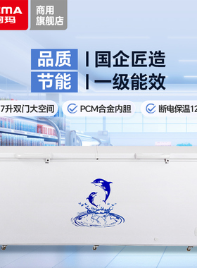 澳柯玛BC/BD-737TC冰柜卧式冷柜商用大容量冷藏柜冷冻商超雪糕柜