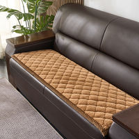 Winter office sofa cushions, warm rabbit plush sofa cushions, genuine leather sofa cushions, anti-slip seat cushions, warm and thickened thumbnail 5