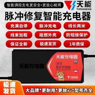 超威电动车锂电池充电器48V60V72V2A3A电车锂离子电瓶车通用新日